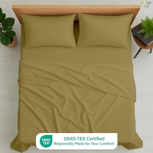 Cottington Lane Full Size Sheet Set, 100% Egyptian Cotton Premium