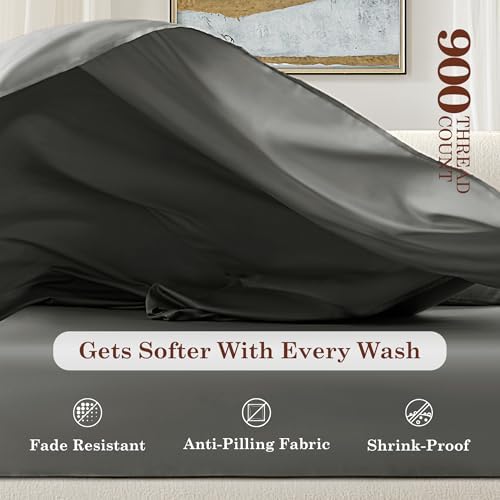 Hyde Lane 900 Thread Count King Sheet Set – Cotton-Rich CVC Sateen