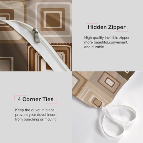 Cozy Lightweight Duvet Cover Set Microfiber Bedding Set Minimalist