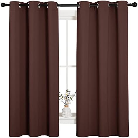 Grommet Blackout Curtains for Bedroom and Living Room Set of 2 Panels