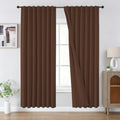 CUCRAF Blackout Curtains 72 Inches Length 2 Panels Set, Rod Pocket and