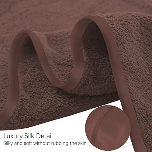TENSTARS Luxury Silk Hemming Towel Set - Light Thin Quick Drying - 2