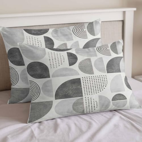 Textured Bohemian Shapes Full Duvet Cover Set - 4 Pcs Comforter Cover