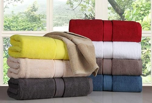COZY TRENDS 6-Piece Premium Towel Set, 2 Bath Towels, 2 Hand Towels