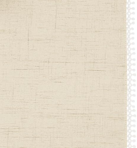 Lenox French Perle Solid Rectangle Tablecloth, Natural - 60" W x 102"