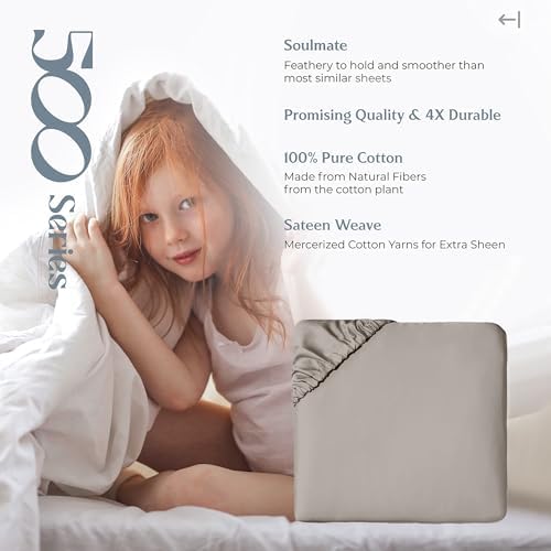 Mayfair Linen Queen Fitted Sheet only - Luxury 500 Series Egyptian