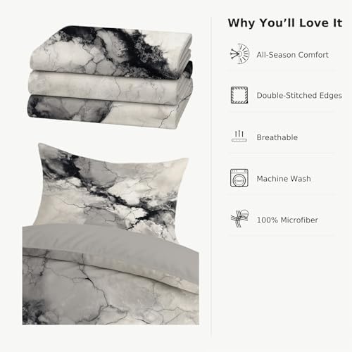 Super Soft Duvet Cover Set Microfiber Quilt Cover Soft Abstract
