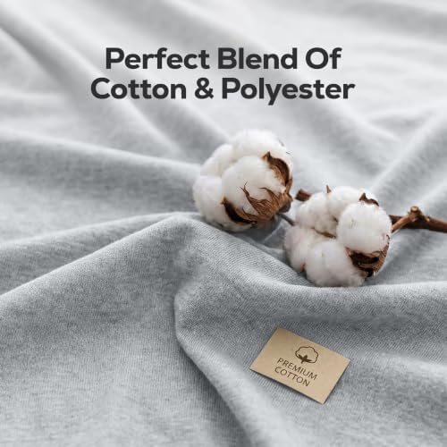 Utopia Bedding King Fitted Sheet Only – Jersey Knit Cotton, Stretchy