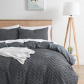 Hearth & Harbor Boho Duvet Cover Twin - Boho Bedding Grey Duvet Cover