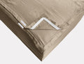 Zip On Fitted Sheet 2 Zip Sheets +1 Base 16" in Cotton Twin XL Taupe