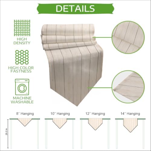 Minimalist Table Runner 108 inches Long Architectural Sandy Beige