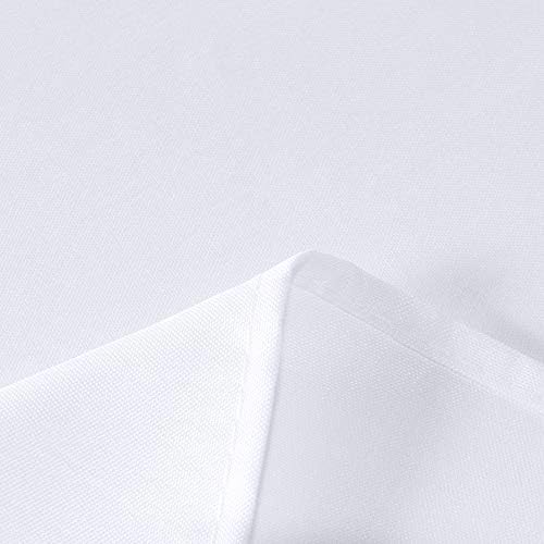 sancua Rectangle Tablecloth, 54 x 108 Inch, White