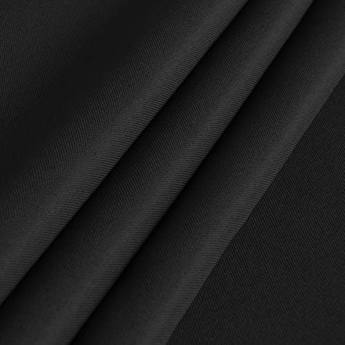 sancua Rectangle Tablecloth, 54 x 108 Inch, Black