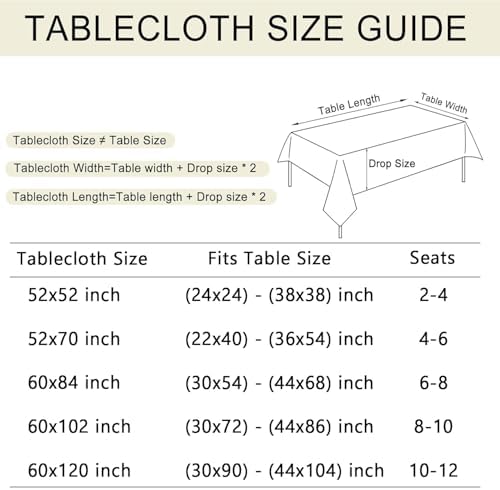 Honellaty Jacquard Tablecloth, Rectangle, Gray, 60" x 120"