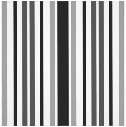 Square Tablecloth, Stripes Gray Black White Table Cloths Washable