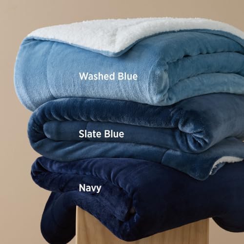Bedsure GentleSoft Sherpa Fleece Blanket Queen Size for Bed