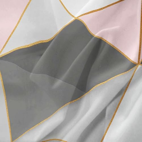 Abstract Duvet Cover - Modern Geometric Line Bedding Set Gray Soft