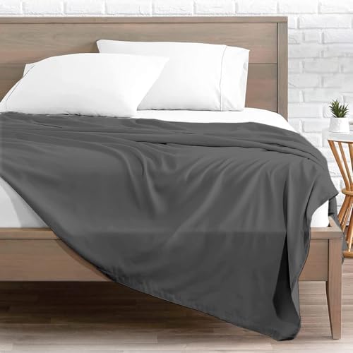 1 Piece Cotton Flat Sheet Only, 100% Egyptian Cotton Top Sheet, Ultra