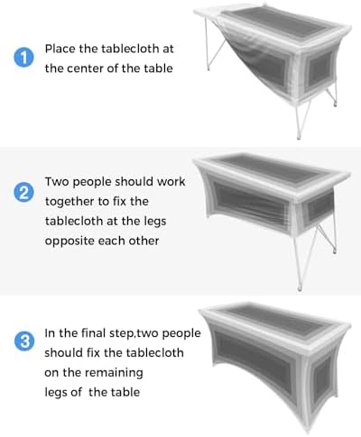 3D Optical Illusion Tablecloth Stretch Spandex Table Cloth Fitted