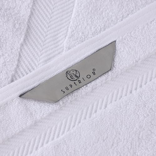 SUPERIOR Zero Twist 100% Cotton Bathroom Towels, Super Soft, Fluffy