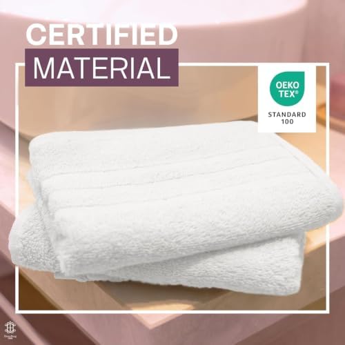 CORE 4-Piece Cotton Hand Towels for Bathroom and Kitchen | Value Pack