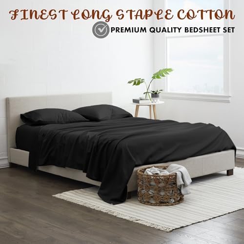 Femini Fashion My Egyptian Giza Cotton Sheets King Size, 16 Inches