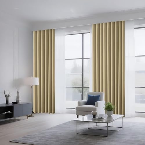 Joydeco Blackout Curtains for Bedroom 108 inch Long 2 Panels, Thermal