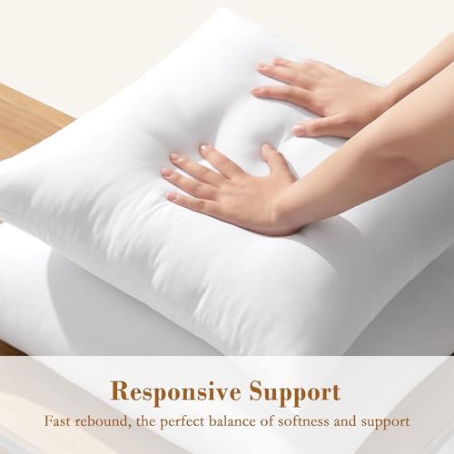 puredown® 20x20 Pillow Inserts, Fluffy Plush Square Form Sham Stuffer