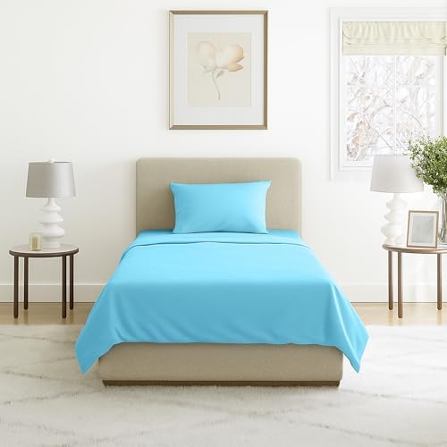 Brushed Microfiber Sheet Set- 3 Piece Bed Linens-Fitted & Flat Sheets
