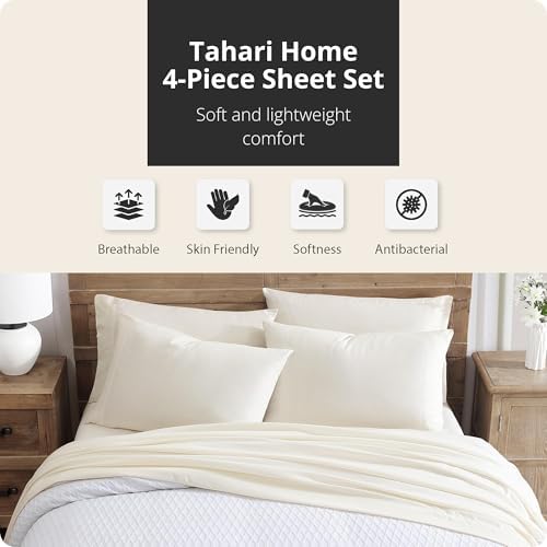 Tahari Home 6-Piece Full Size Bedding Set - Fitted & Flat Sheets &
