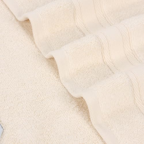 SUPERIOR Belmont Zero Twist Cotton Medium Weight Towels, for Guest
