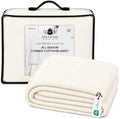 HILLFAIR 100% Combed Cotton Blanket– California King Size Bed Blanket