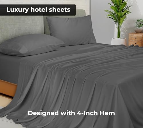 Royale Linens 2 Pack Bulk Flat Sheet Set - Top Sheets - Soft 1800