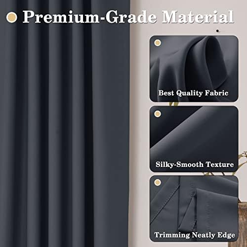 Macochico Pinch Pleated Drapes for Traverse Rods Room Darkening