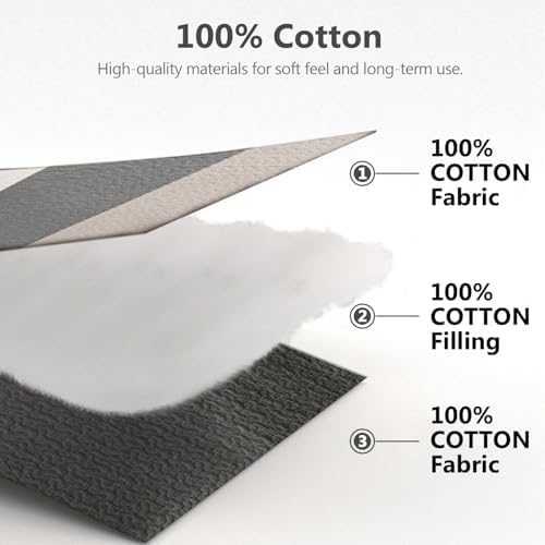 120"x120" Oversized Bedspread - 100% Cotton, California King Extra