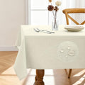 Pureegg Rectangle Linen Tablecloth Waterproof & Stain Resistant