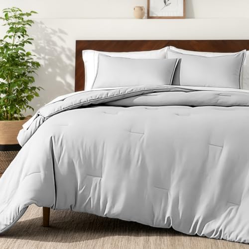 Bare Home Comforter Set - Full Size - Ultra-Soft - Goose Down