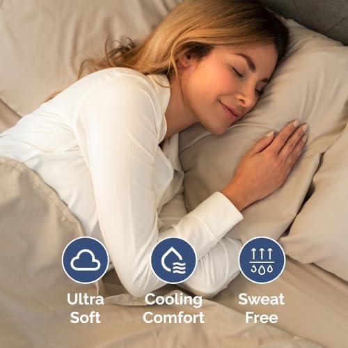 Cream 4-Piece Sheet Set & Pillowcase Bedding Bundle (Full Size)