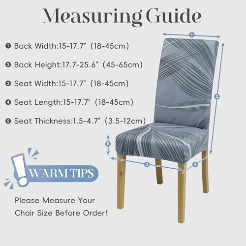 Dining Chair Covers, Dining Room Chair Cover Set of 4