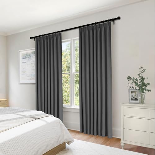 Frelement Full Blackout Curtains for Bedroom Living Room Thick