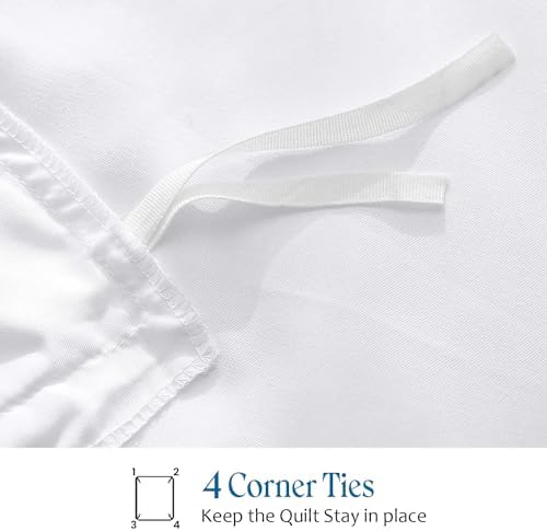 3 Sided Zipper Closure Duvet Cover Set, Buttery Soft, Easy-Care 600-TC