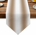 Khaki White Ombre Table Runner Linen Burlap Table Runner 72 Inches