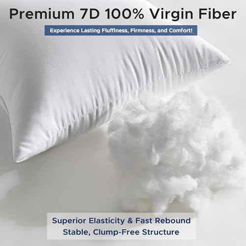 Throw Pillow Inserts, Pack of 2, 18x18, White