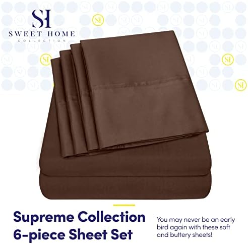 Deep Pocket Queen Sheets – 6-piece Extra Deep Pocket Bed Sheets with