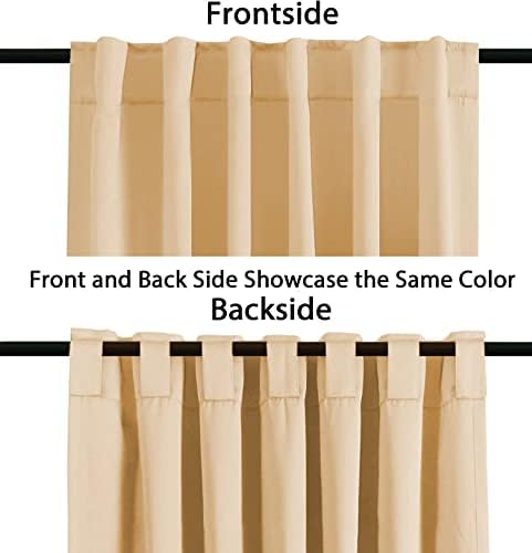 Archu Sheets Back tab Blackout Window Curtain Panels & Drapes Hall