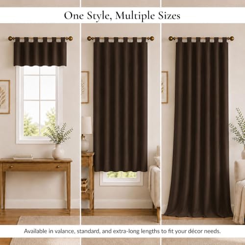 Modern Decorative Tab Top Window Curtains for Bedroom or Living Room