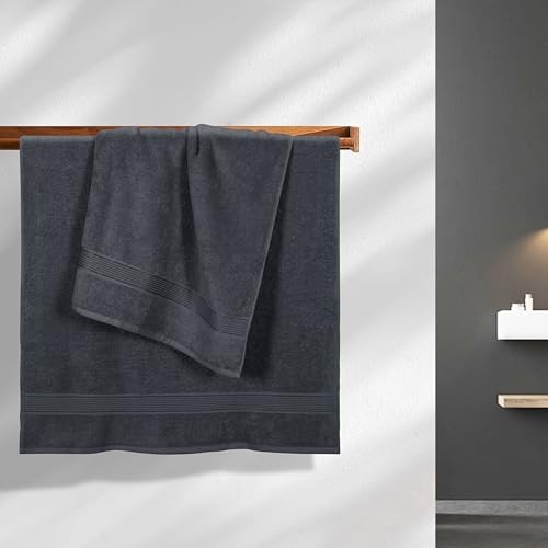 Belizzi Home Cotton 2 Pack Oversized Bath Towel Set 28x55 inches