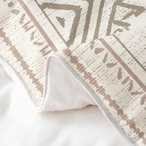 Manfei Boho Style Duvet Cover Queen Size 100% Cotton Tribal Exotic