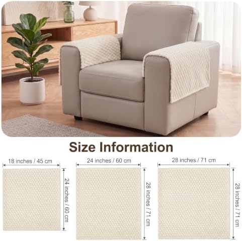 Foxdecor Couch Arm Covers Set of 2