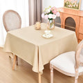 eeivs Square Tablecloth Beige Table Cloth 52x52 Inch Dining Table